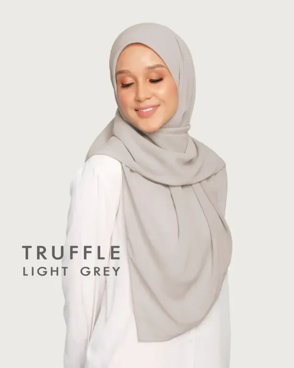 TRUFFLE | Bessential Bawal Magnetic B47 With Styling Button Lux Chiffon Silk